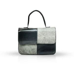 Black & Grey Patchwork Mini Bag