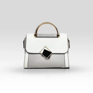 White & Grey Geometric Party Bag