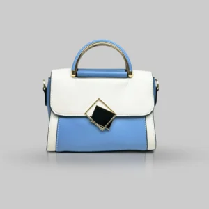 Sky Blue & White Geometric Party Bag